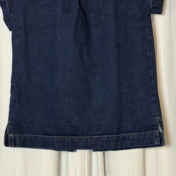 DISSH Felix Denim Shirt Jacket Oversized Short Sleeve Blue Womens Size 4 - Picture 12 of 15